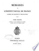 Mémoires de l'Institut de France, Académie des Inscriptions et belles-lettres