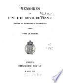 Mémoires de l'Institut de France, Académie des Inscriptions et Belles-Lettres