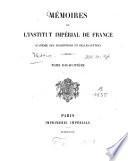 Mémoires de l'Institut de France, Académie des Inscriptions et Belles-Lettres
