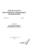 Mémoires de l'Institut géologique de Roumanie
