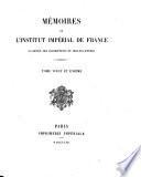 Mémoires de l'Institut national de France, Académie des inscriptions et belles-lettres