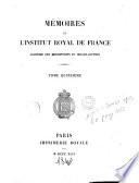 Mémoires de l'Institut national de France