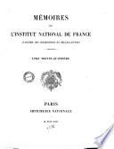 Mémoires de l'Institut national de France