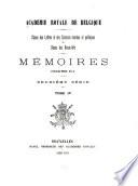 Mémoires de la Classe des lettres et des sciences morales et politiques et de la Classe des beaux-arts. Collection in 40