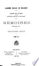Mémoires de la Classe des lettres