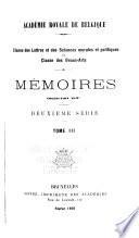 Mémoires de la Classe des lettres