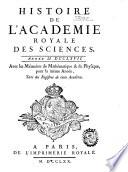 Mémoires de la Classe des sciences, mathématiques et physiques de l'Institut national de France