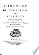 Mémoires de la Classe des sciences, mathématiques et physiques de l'Institut national de France