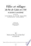 Mémoires de la Commission départementale d'histoire et d'archéologie du Pas-de-Calais