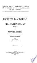 Mémoires de la Commission royale de toponymie et de dialectologie, Section wallonne