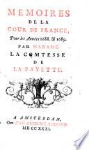 Memoires de la cour de France pour les annees 1688 et 1689