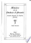 Mémoires de la duchesse d'Abrantès