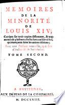 Mémoires de la minorité de Louis XIV (roi de France)
