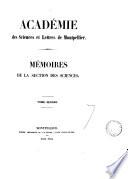 Mémoires de la section des sciences