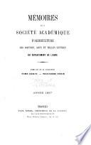 Mémoires de la Société académique d'agriculture, des sciences, arts et belles-lettres du département de l'Aube