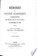 Mémoires de la Société Académique d'Agriculture des Sciences, Arts et Belles-Lettres du Département de l'Aube