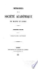 Mémoires de la Société académique de Maine et Loire