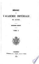 Memoires De La Societe Academique De Savoie