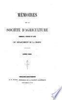 Mémoires de la Société d'agriculture, commerce, sciences et arts du département de la Marne