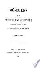 Mémoires de la Société d'agriculture, commerce, sciences et arts du département de la Marne