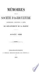 Mémoires de la Société d'agriculture, commerce, sciences et arts du département de la Marne