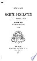 Mémoires de la Société d'émulation du Doubs