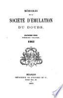 Mémoires de la Société d'émulation du Doubs