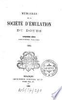 Mémoires de la Société d'Emulation du Doubs