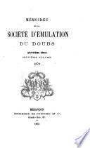 Mémoires de la Société d'émulation du Doubs