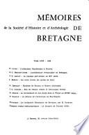 Mémoires de la Société d'histoire et d'archéologie de Bretagne