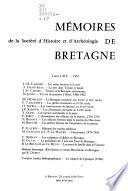 Mémoires de la Société d'histoire et d'archéologie de Bretagne
