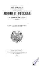 Mémoires de la Société d'histoire et d'archéologie de Châlon-sur-Saône