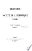Mémoires de la Société de linguistique de Paris