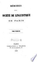 Mémoires de la Société de Linguistique de Paris
