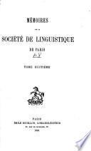 Mémoires de la Société de linguistique de Paris