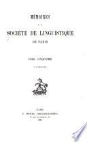 Mémoires de la Société de linguistique de Paris