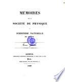Memoires de la societe de physique et d' histoire naturelle de Geneve