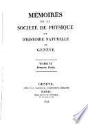 Mémoires de la Société de physique et d'histoire naturelle de Genève