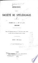 Mémoires de la Société de spéléologie