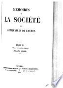 Mémoires de la Société des antiquaires de l'Ouest