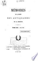 Mémoires de la société des antiquaires de la morinie
