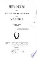 Mémoires de la Société des Antiquaires de la Morinie