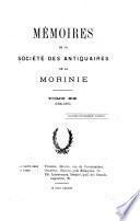 Mémoires de la Société des antiquaires de la Morinie
