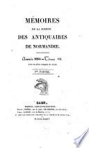 Mémoires de la Société des antiquaires de Normandie