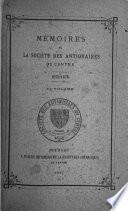 Mémoires de la Société des antiquaires du Centre