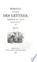 Mémoires de la Société des lettres, sciences et arts de Bar-le-Duc