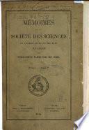Mémoires de la Société des Sciences, de l'Agriculture et des Arts de Lille