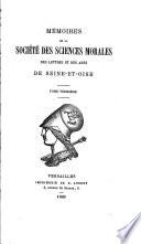 Mémoires de la Société des Sciences Morales, des Lettres et des Arts de Seine-et-Oise