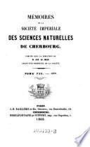 Memoires de la societe des sciences naturelles de Cherbourg