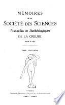 Mémoires de la société des sciences naturelles et archéologiques de la Creuse, Guberet